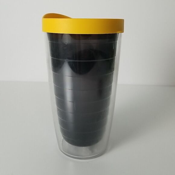 Tervis Tumbler Batman 16oz Black Interior w/ Yellow Lid Patch DC Justice League - Picture 3 of 9